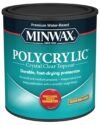 1 Quart can of Minwax Polycrylic Water-Based Protective Finish in Crystal Clear Semi-Gloss sheen (Part #64444444).  